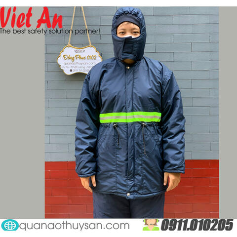 Áo Kho Lạnh Âm 10 Độ Xanh Đen Có Phản Quang KLVA47